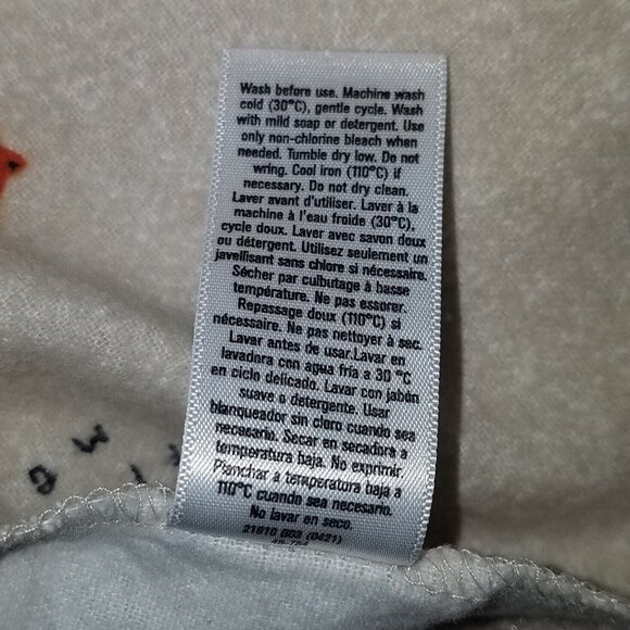 Gerber Tan Fox Receiving Blanket Lovey Security 100% Cotton You Can't Outfox Me - Picture 4 of 6